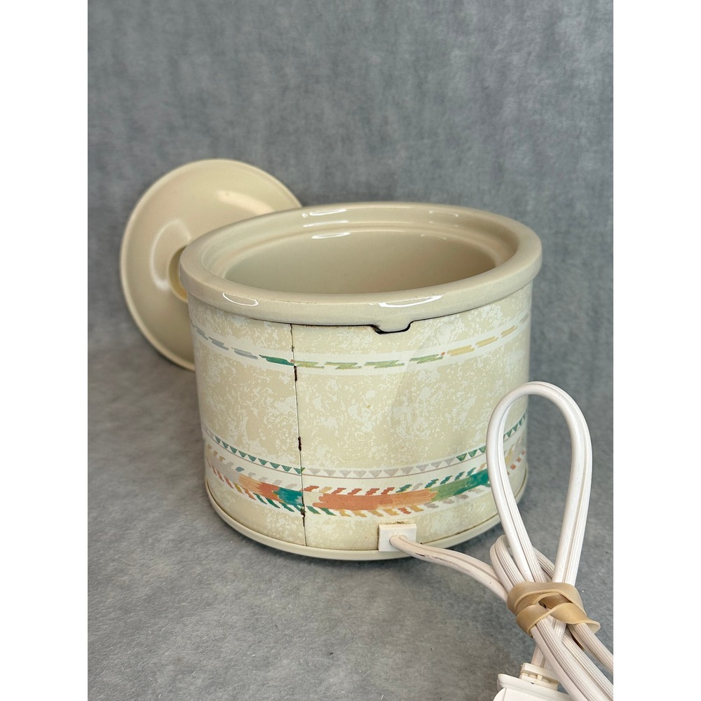 Rival Little‎ Dipper Electric Stoneware Server Southwestern Pattern Cream 16oz - Picture 4 of 8